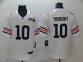 Nike Bears 10 Mitchell Trubisky White 2019 100th Season Alternate Classic Vapor Untouchable Limited Jersey,baseball caps,new era cap wholesale,wholesale hats
